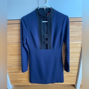 STAUD Navy Blue Mini Dress
